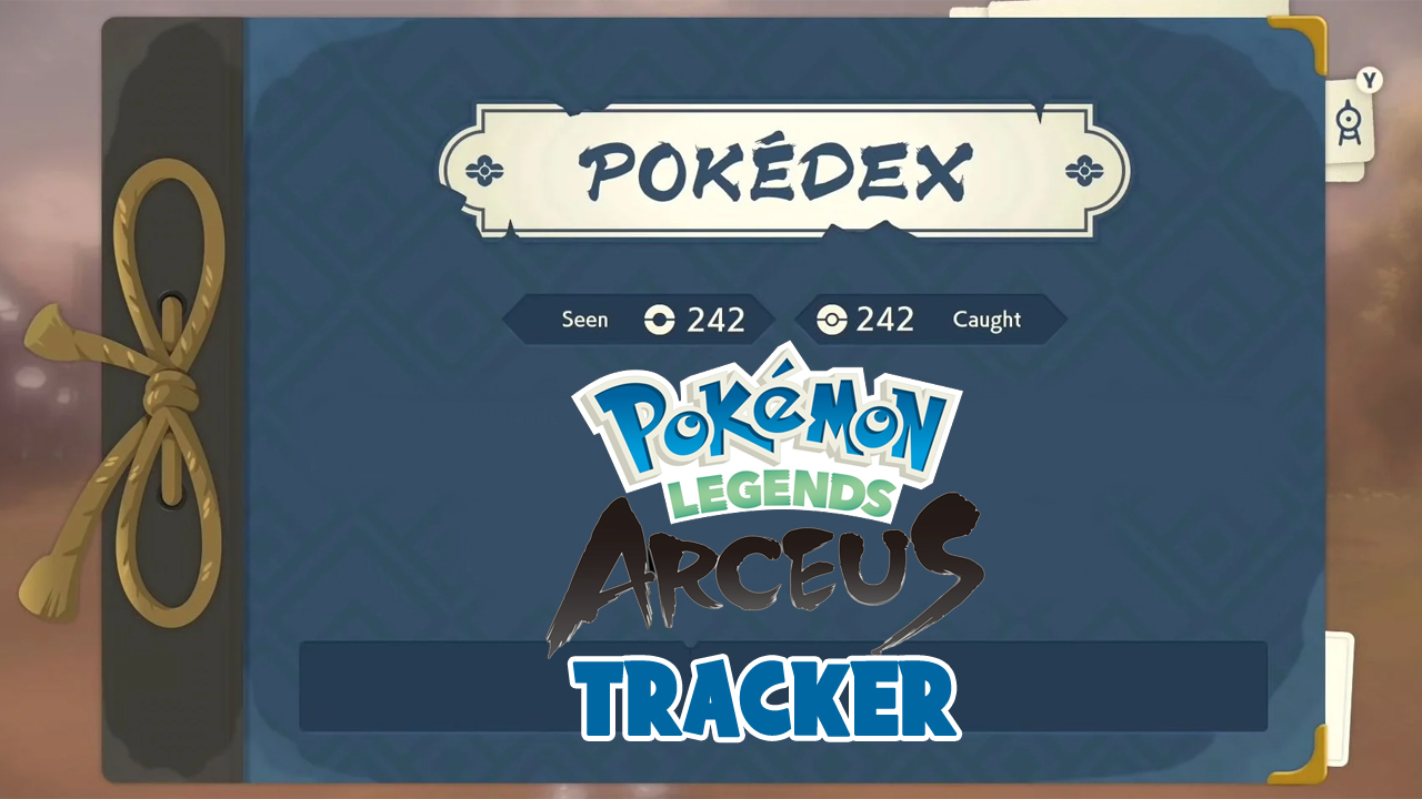 Pokemon Legends: Arceus Pokedex Tracker - Screen Hype